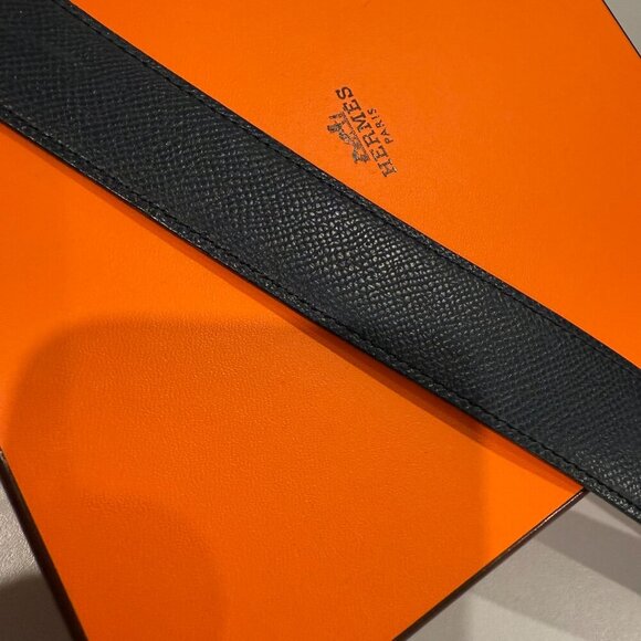 Hermes Reversible Belt Strap Red Black 32mm Size Small or XS 60cm - Picture 3 of 9